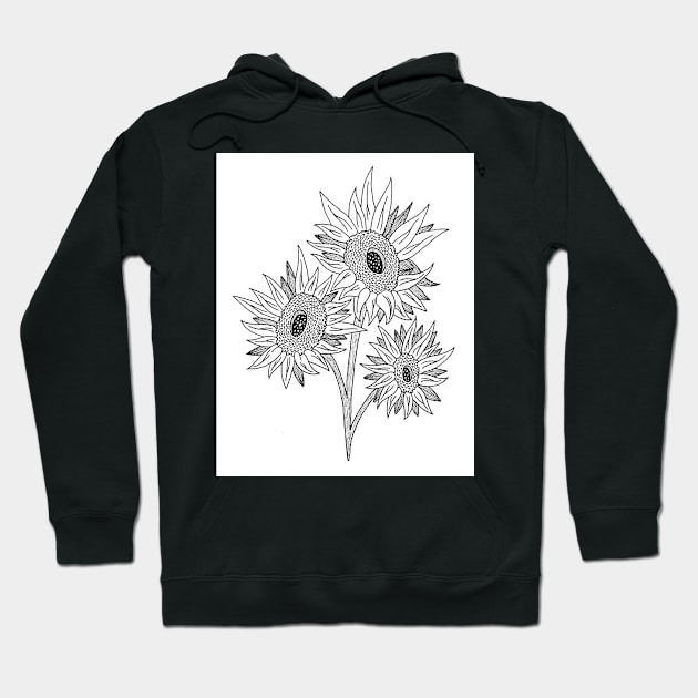 Sunflowers. Hoodie by Harinedzumi